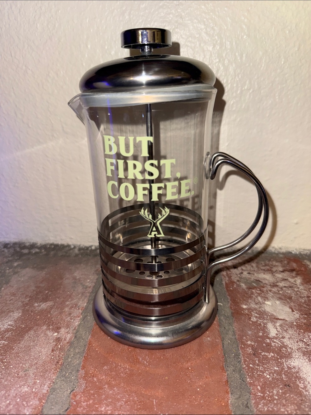 Alfred Glass French Press - Stainless Steel & Clear